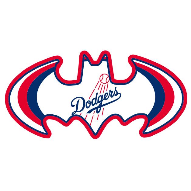Los Angeles Dodgers Batman Logo iron on transfers